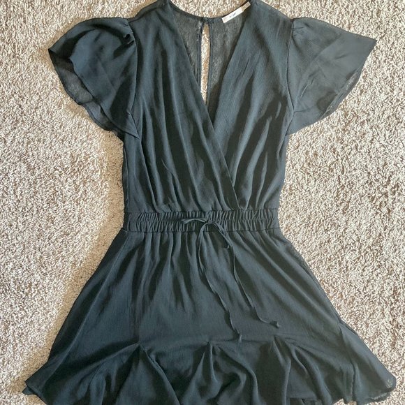 Mi Ami by Francesca's Black Flowy Sheer Dress - Picture 4 of 9